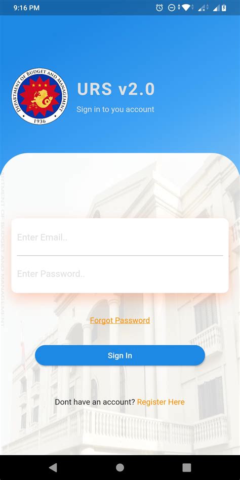dbm apps portal|urs log in.